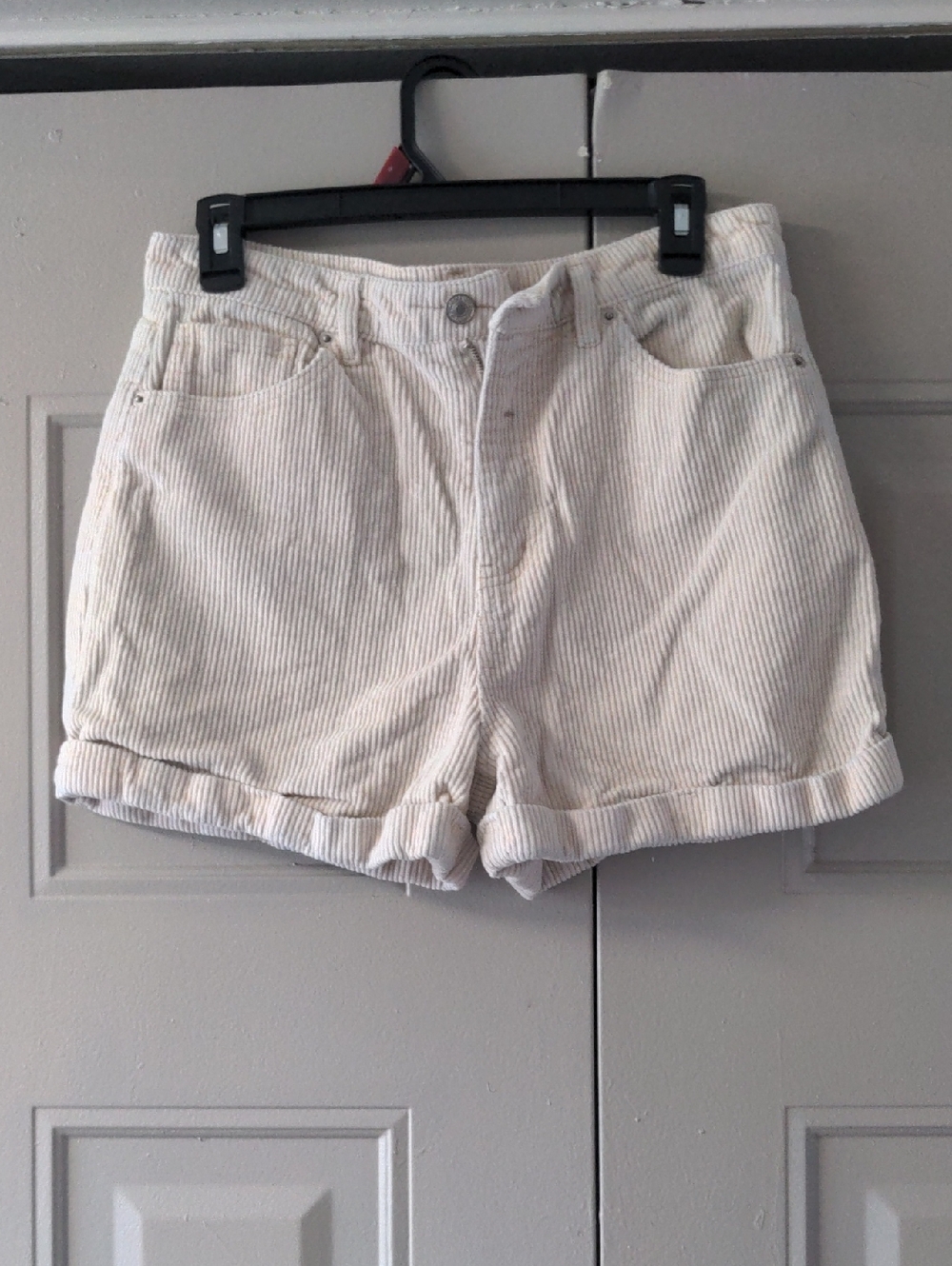 Forever 21 Cream Corduroy High Waist Women’s Shorts